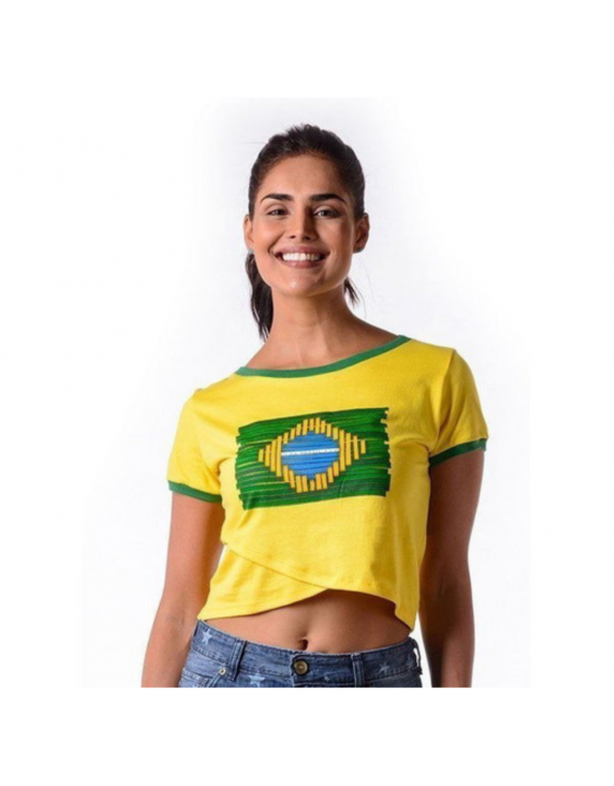 Camiseta Brasil Japura Feminina Braziline